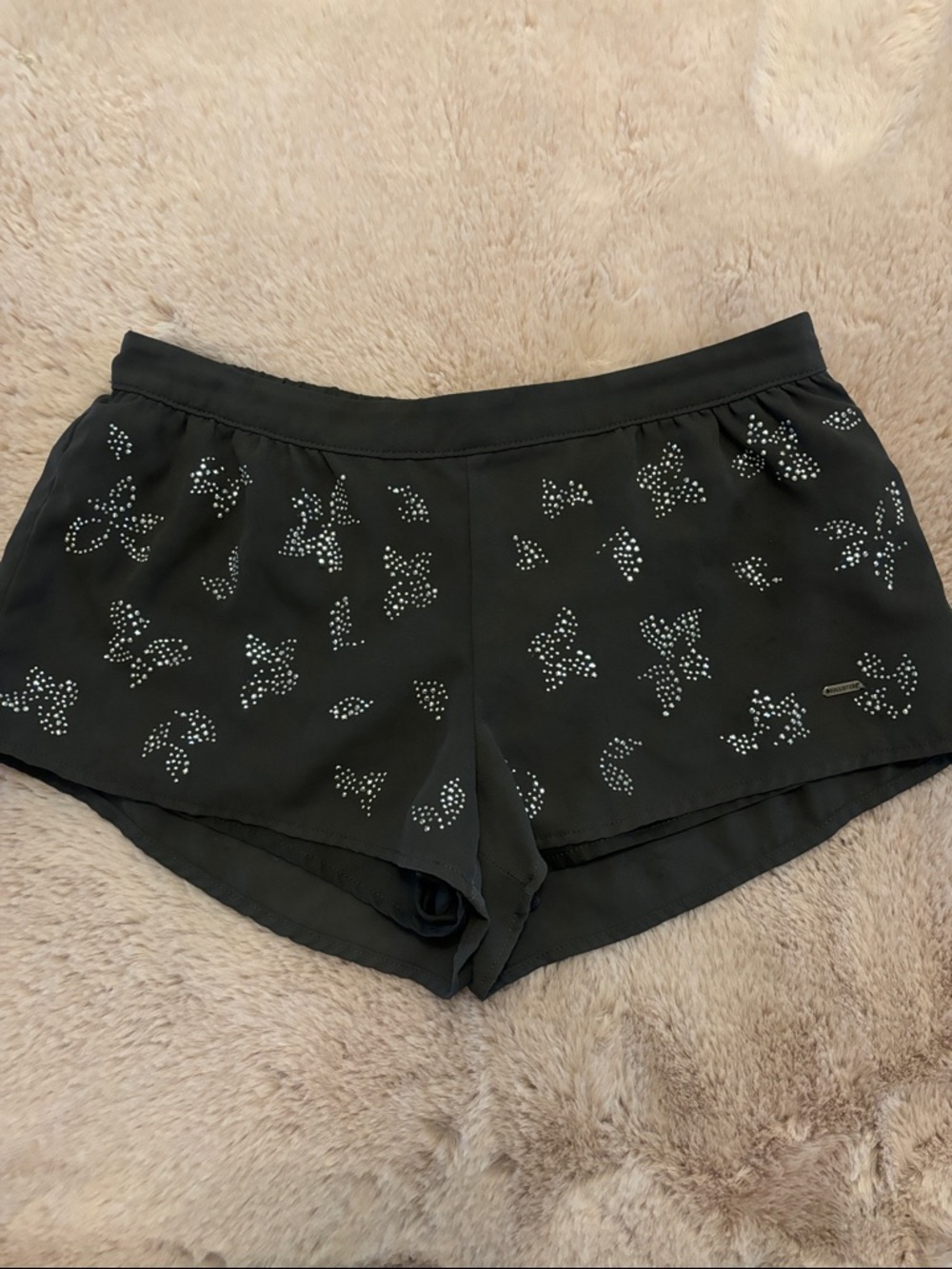 Vintage Hollister grey Shorts with Rhinestone Detail